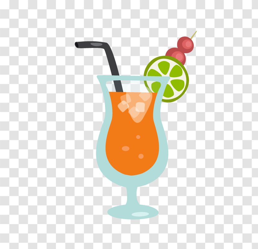Cocktail Orange Juice Soft Drink Harvey Wallbanger - Heart Transparent PNG