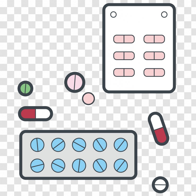 Cartoon Adobe Illustrator - Vector Medical Pills Transparent PNG