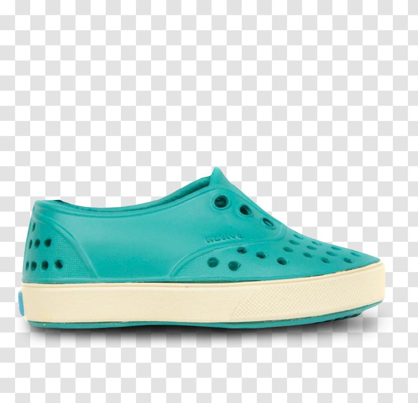 Sneakers Skate Shoe Slip-on - Aqua - Only Native Products Transparent PNG