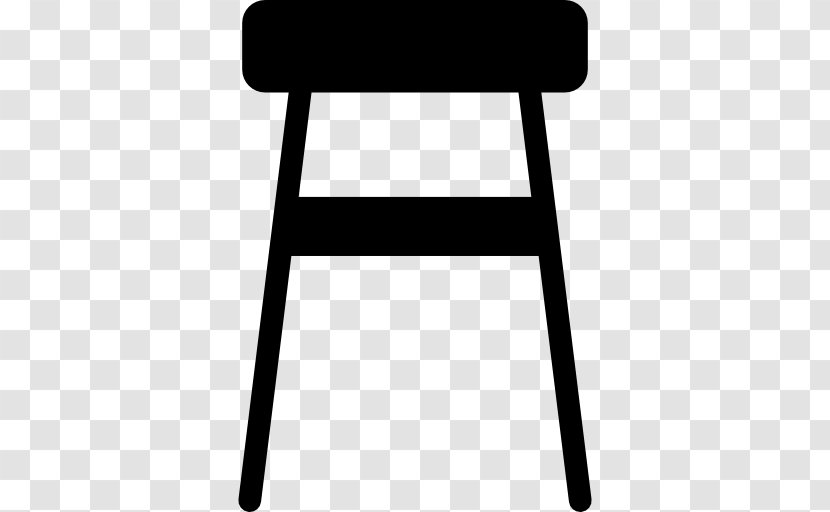 Bar Stool Chair Furniture - Black Transparent PNG