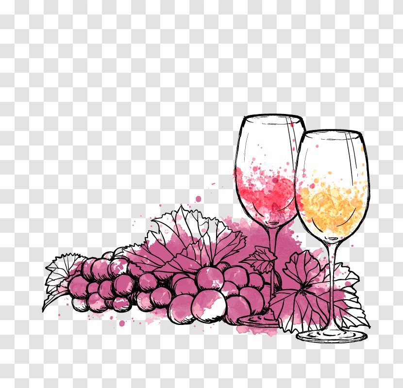 Wine Tasting Common Grape Vine Distilled Beverage Festival - Menu Transparent PNG