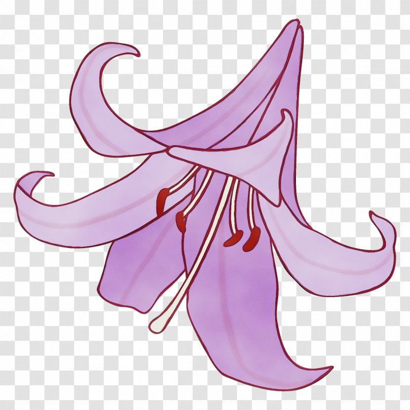 Pink Plant Flower Fictional Character - Paint Transparent PNG