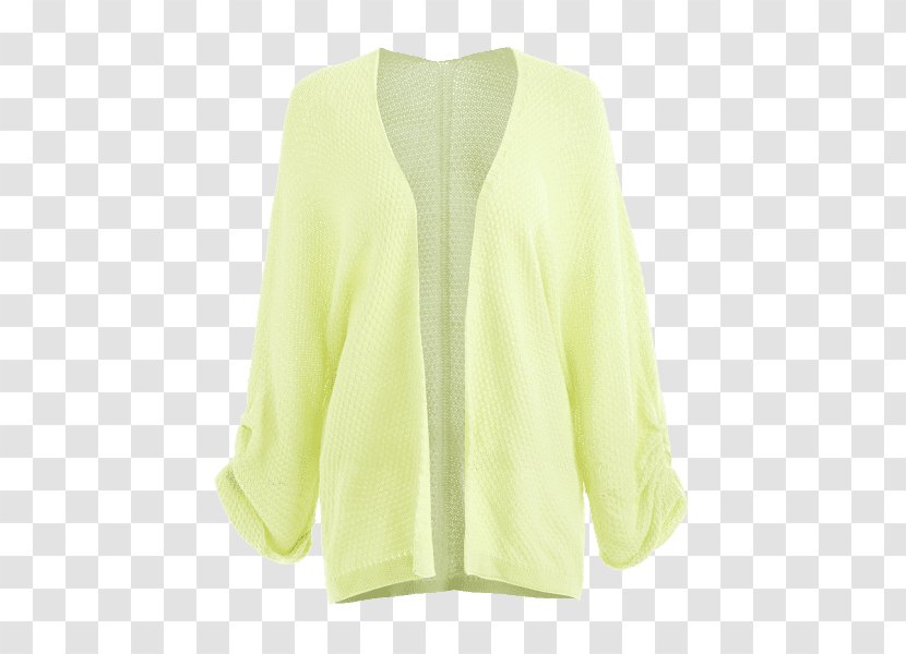 Cardigan Neck Sleeve - Knit Sweater Dresses Transparent PNG