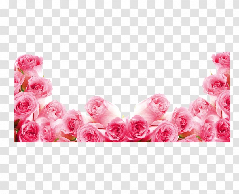 Pink Rose Flower Flip-flops - Floristry - Roses Transparent PNG