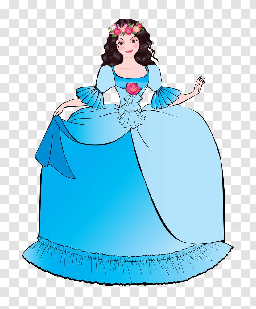 Disney Princess Clip Art - Royaltyfree - The Beautiful With A Skirt Transparent PNG