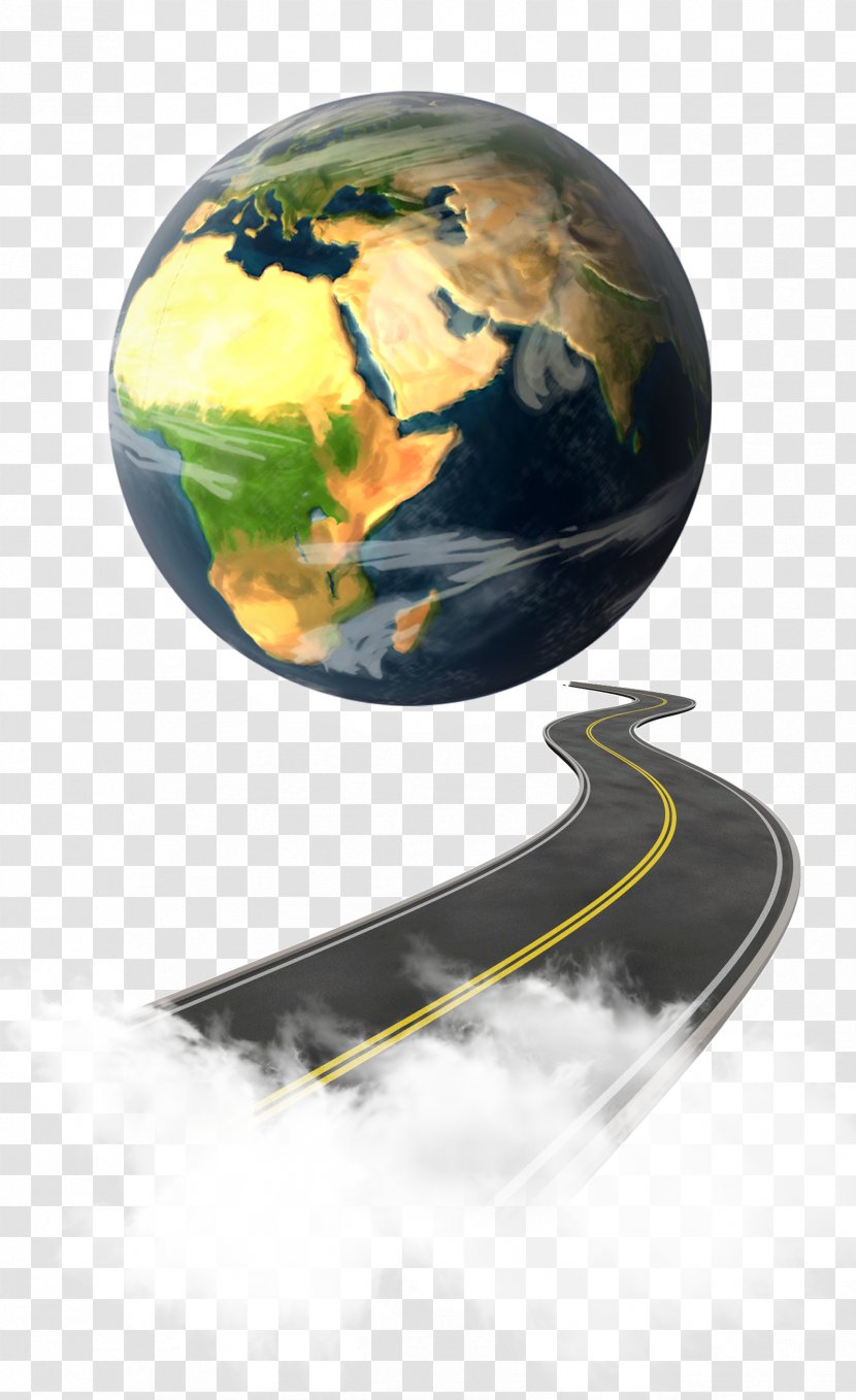 Earth Download 3D Rendering - 3d Computer Graphics - Road Transparent PNG