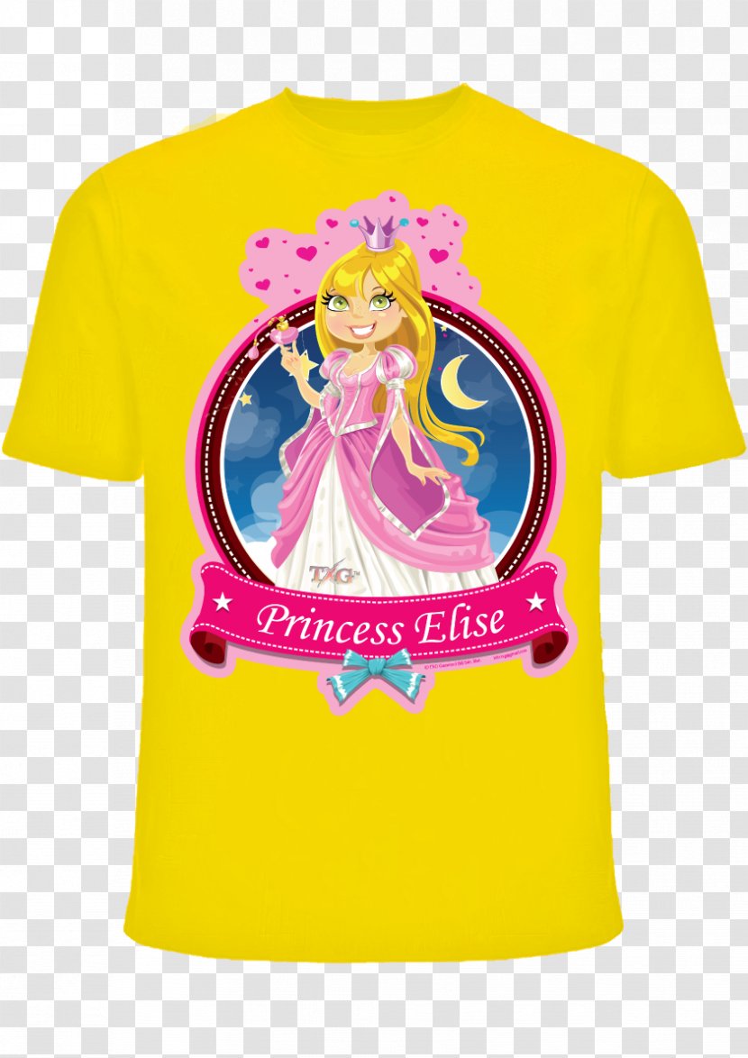 T-shirt Crew Neck Sleeve Princess Transparent PNG