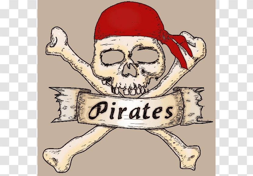 Skull & Bones Piracy Jolly Roger And Crossbones - Party - Pirate Transparent PNG