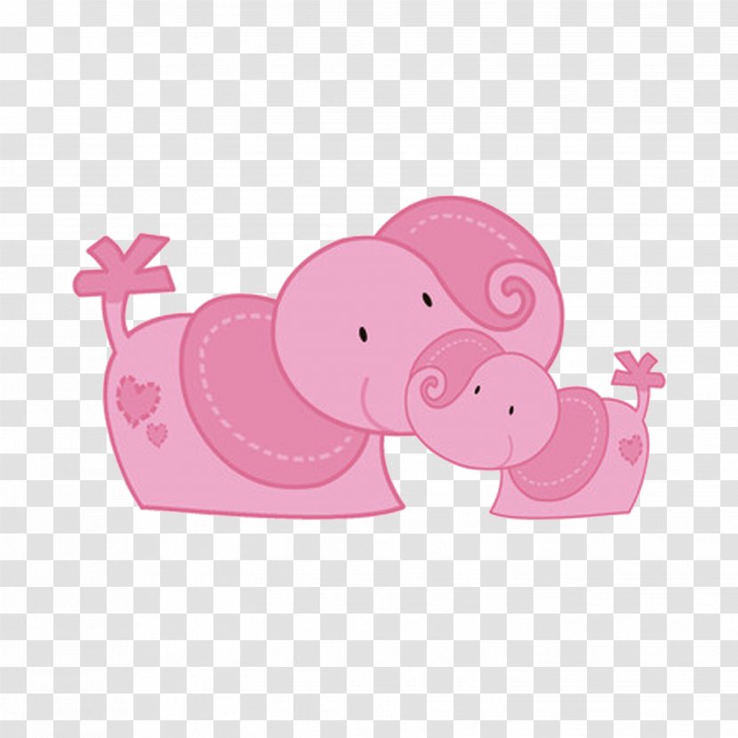 Cartoon Elephant Illustration - Baby Transparent PNG
