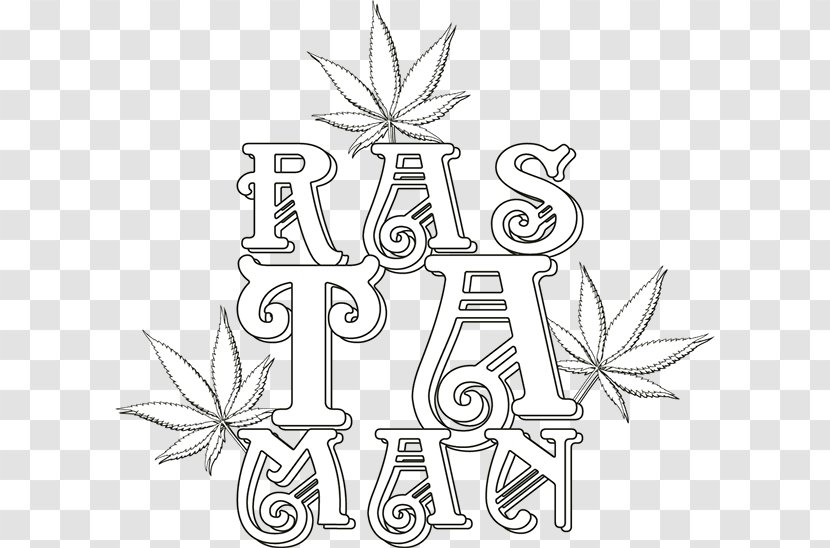 Drawing Line Art White /m/02csf Clip - Symbol - Rastaman Transparent PNG