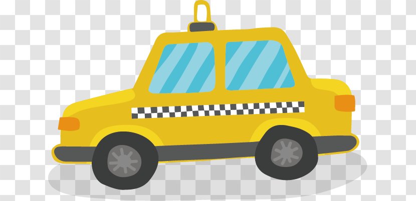 Taxi - Mode Of Transport - Cartoon Transparent PNG