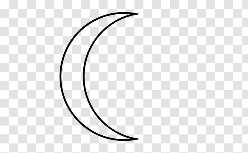 Lua Em Quarto Minguante Lunar Phase Full Moon - Line Art Transparent PNG