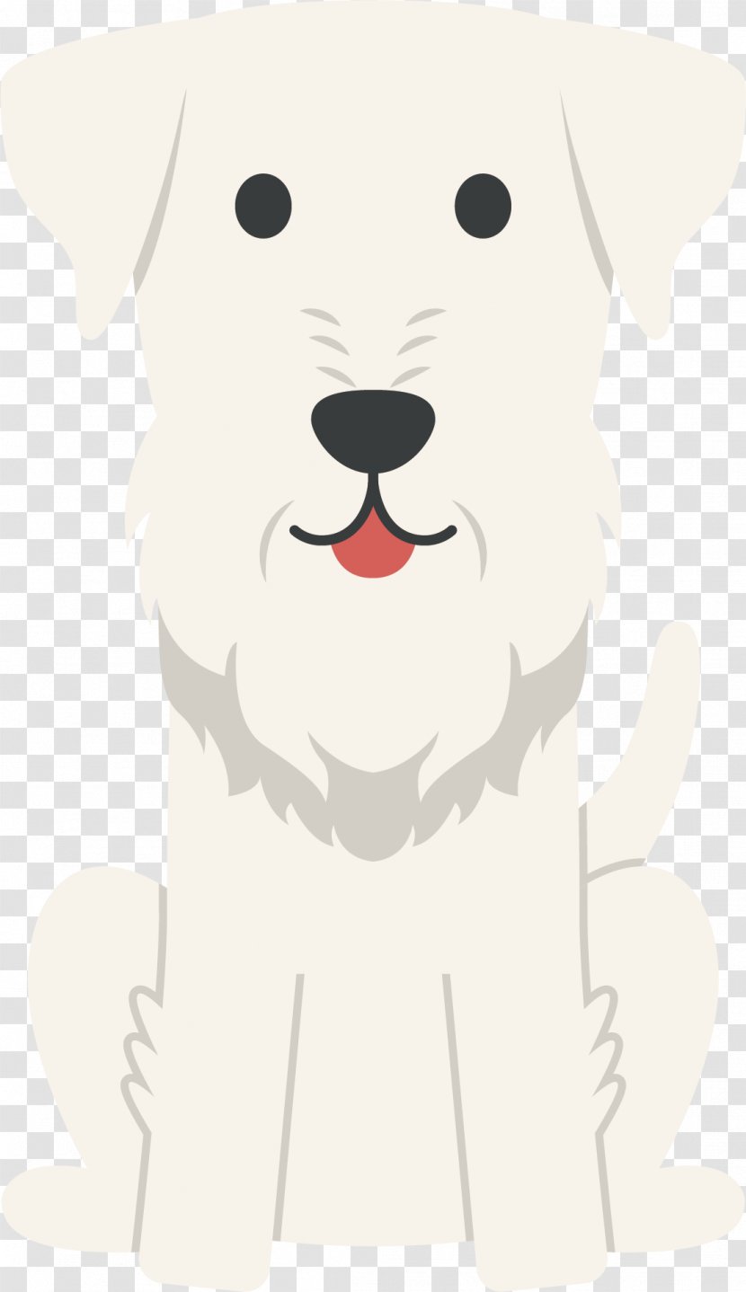 Puppy Dog Breed White - Cartoon - Vector Transparent PNG