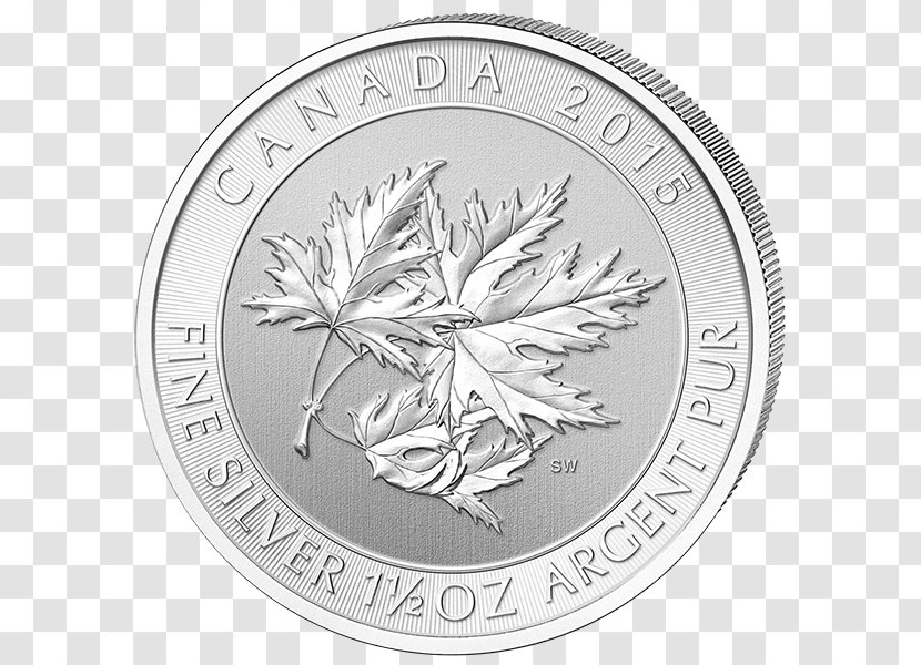 Perth Mint Silver Coin Australian Kookaburra Bullion - Multicolored Maple Leaf Transparent PNG