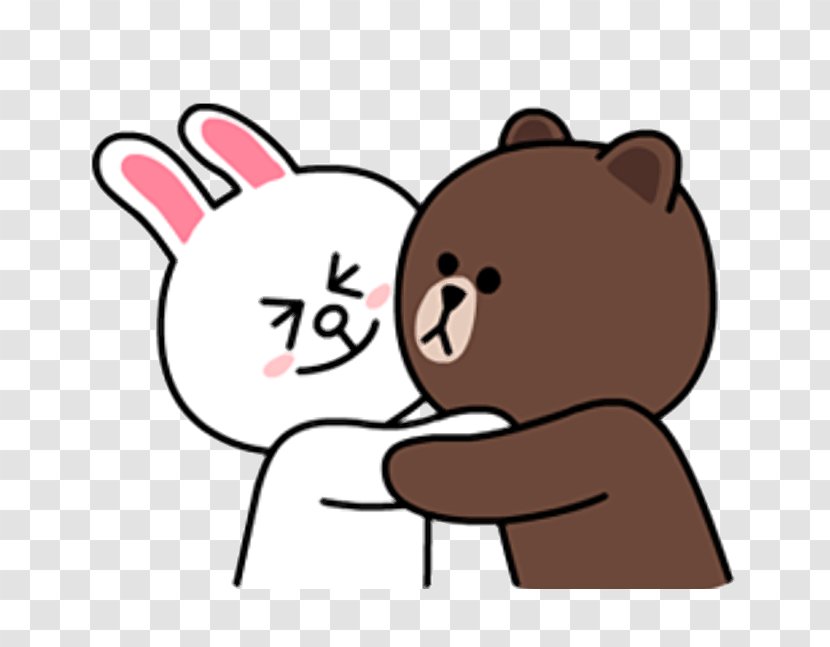 Sticker Line Friends Messaging Apps Emoji Love Each Other Sticker Line Friends Messaging Apps Emoji Love Each Other