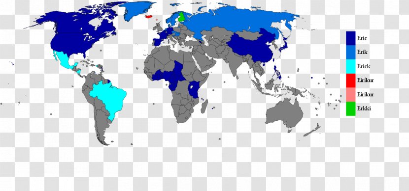World Map Contour Line - Mapa Polityczna Transparent PNG