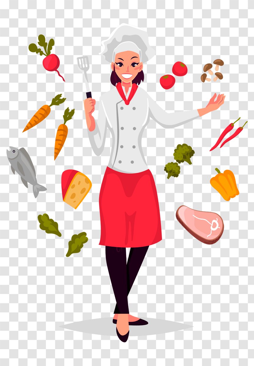 Illustration Image Chef Design - Cooking - Cute Transparent PNG