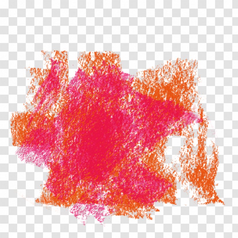 Sidewalk Chalk Texture Mapping Icon - Powder Orange Pattern Transparent PNG