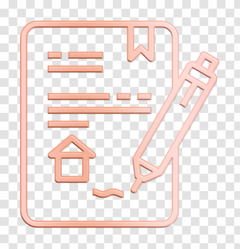 Loan Icon Contract Icon Real Estate Icon Transparent PNG