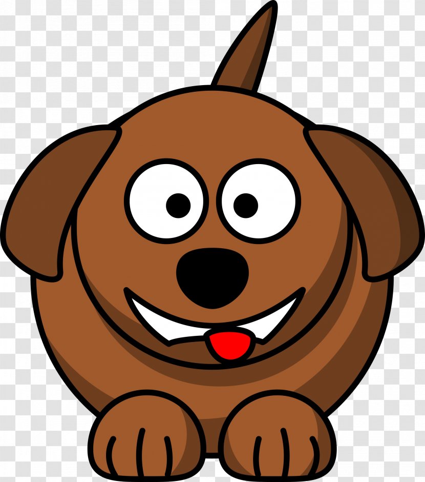 Dog Cartoon Drawing Clip Art - Facial Expression - Smiley Cliparts Transparent PNG