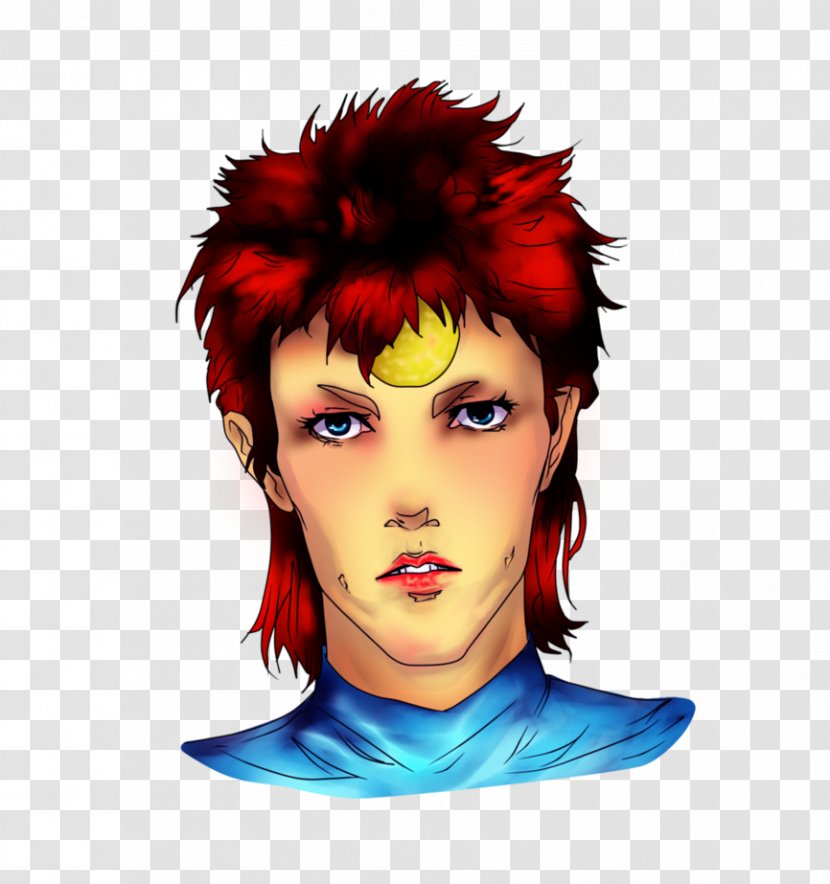 Nose Hair Coloring Eyebrow Red - Ziggy Stardust Transparent PNG