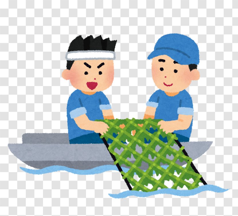 Ariake Sea Fishery Nori Fisherman Fishing - Net Transparent PNG