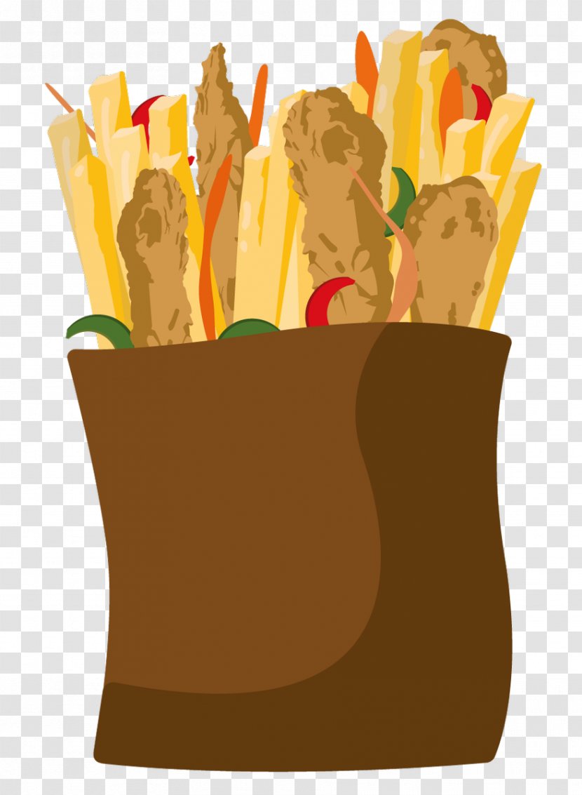 French Fries Fast Food Clip Art Hamburger - Flavor - Easter Cute Transparent PNG