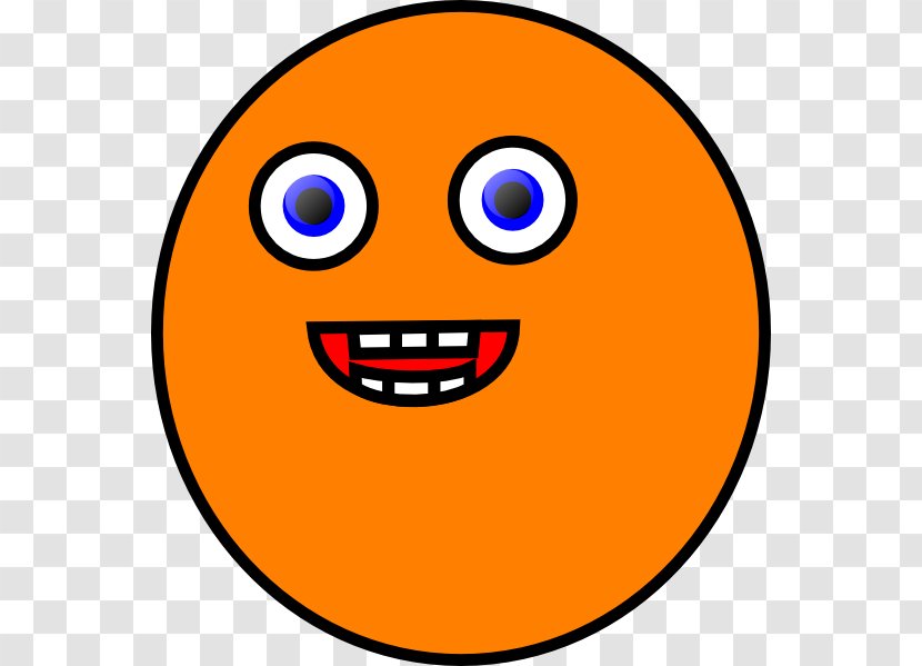 Clip Art Smiley Emoticon Laughter Facebook - Orange Red Circle Transparent PNG