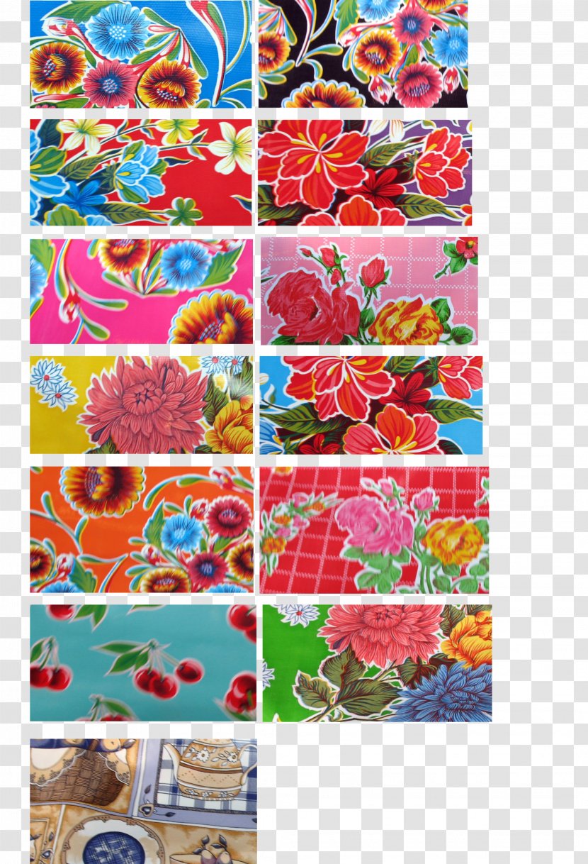 Textile Oilcloth Place Mats Collage - Material Transparent PNG