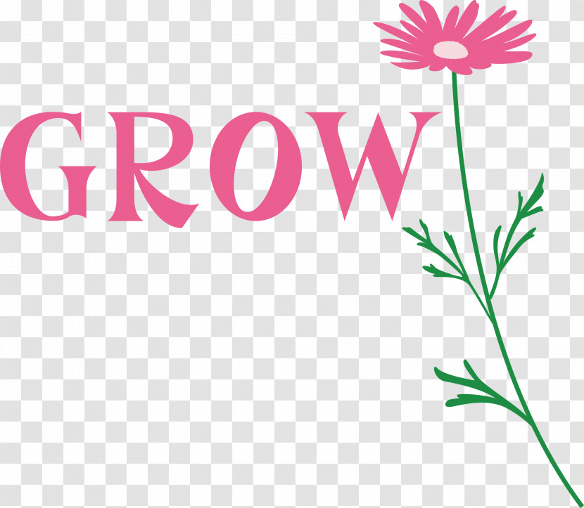 GROW Flower Transparent PNG