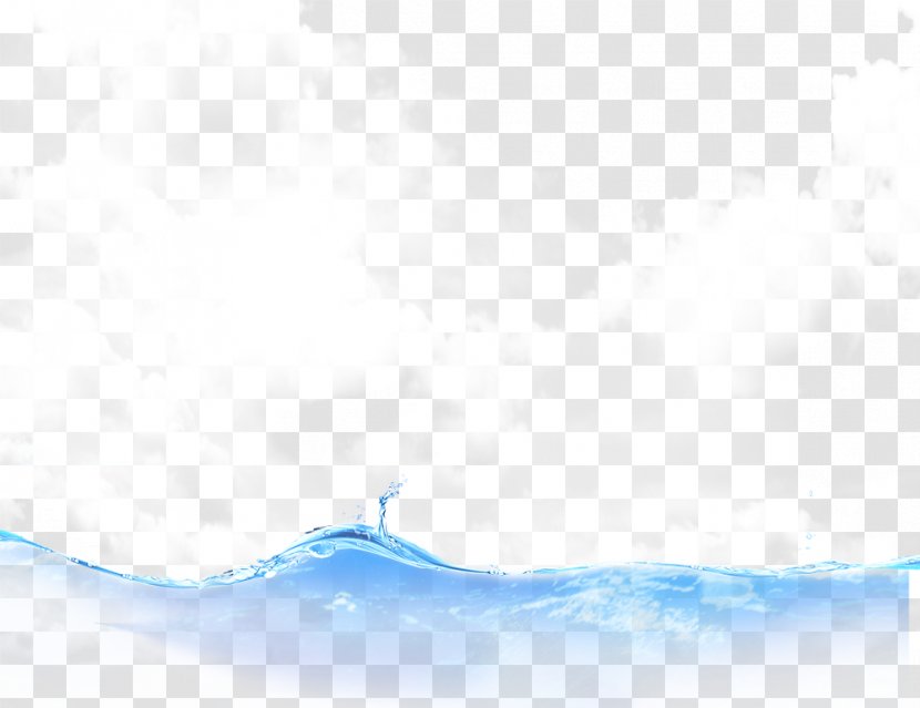 Blue Sky Pattern - Sea Waves Transparent PNG