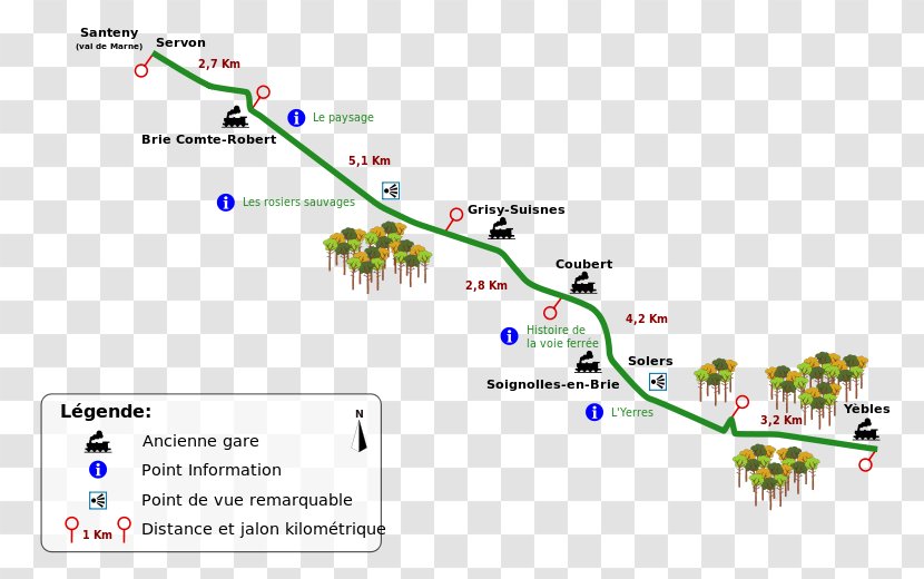Coulée Verte René-Dumont Chemin Des Roses Long-distance Cycling Route Voie Gare Montparnasse - Text Transparent PNG