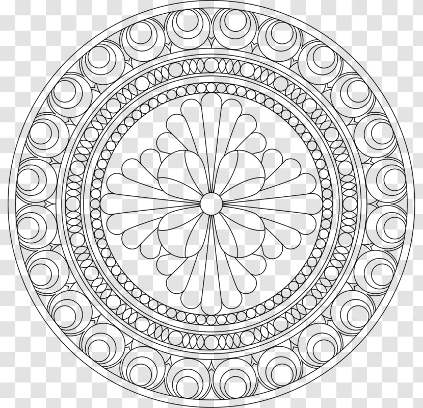 Mandala Coloring Games Book Child Meditation - Drawing Transparent PNG