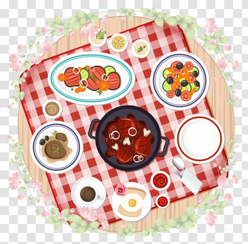 Pizza European Cuisine Breakfast Poster - Advertising - Cartoon Table Transparent PNG