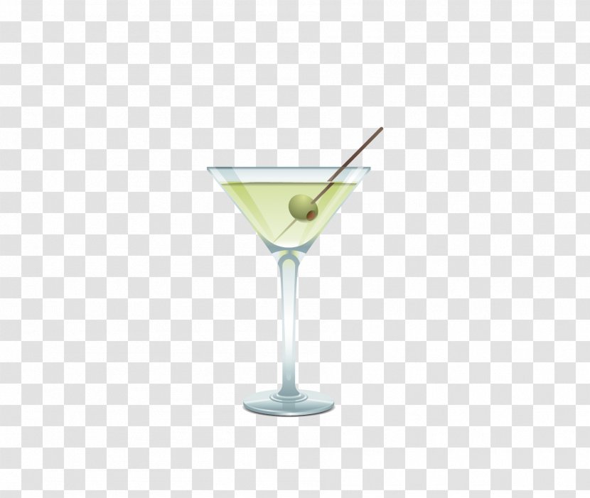 Martini Cocktail Glass Blue Lagoon Cosmopolitan - Gimlet - Transparent Drink Cup Vector Free Download Transparent PNG