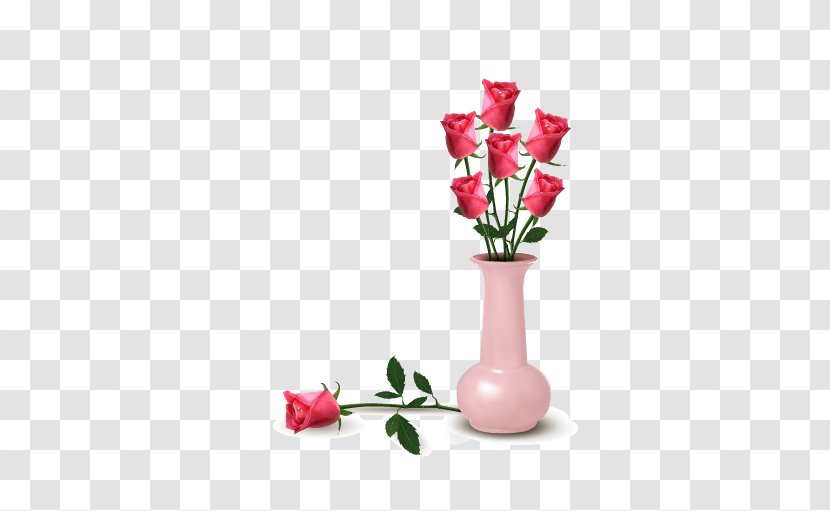 Vase Flower Rose Clip Art - Order Transparent PNG
