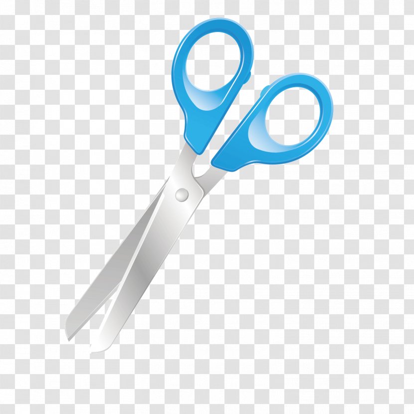 Scissors - Handle - Blue Transparent PNG