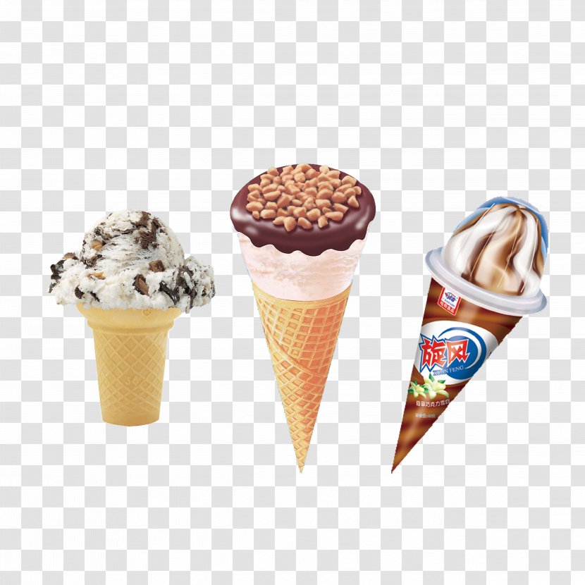Ice Cream Cone Milkshake Chocolate - Dondurma - Cones Transparent PNG