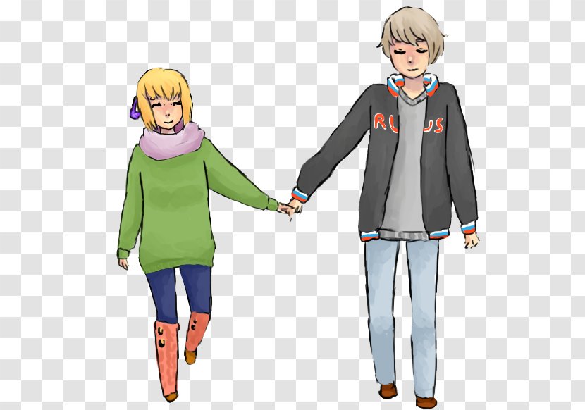 Outerwear Boy Human Behavior Friendship - Cartoon Transparent PNG