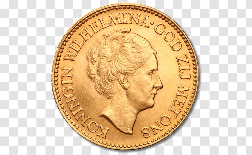 Gold Coin Dutch Guilder - Cent Transparent PNG