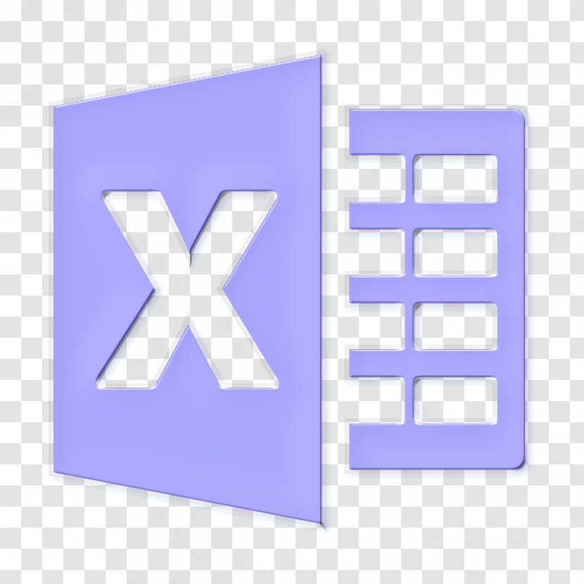 Technology Icon Spreadsheet Excel File - Electric Blue - Paper Product Rectangle Transparent PNG