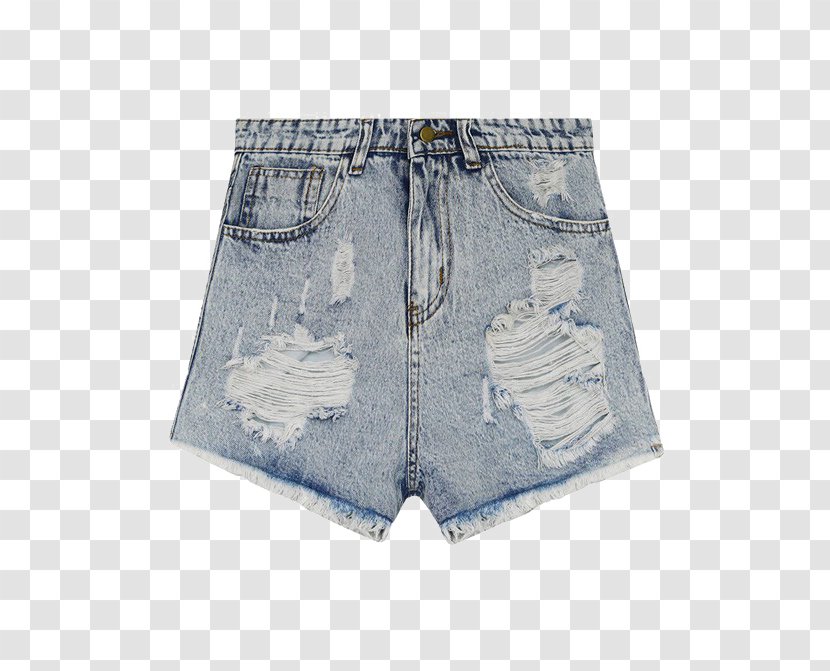 Shorts Denim Jeans Pants Waist - Blue Transparent PNG