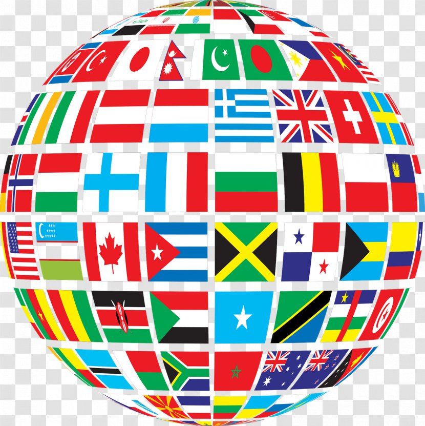 Globe Flags Of The World Clip Art - Ball - Politics Transparent PNG