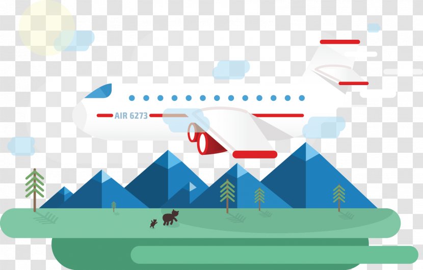 Airplane Flight Travel Vector Graphics Aircraft - Takeoff - Material Transparent PNG