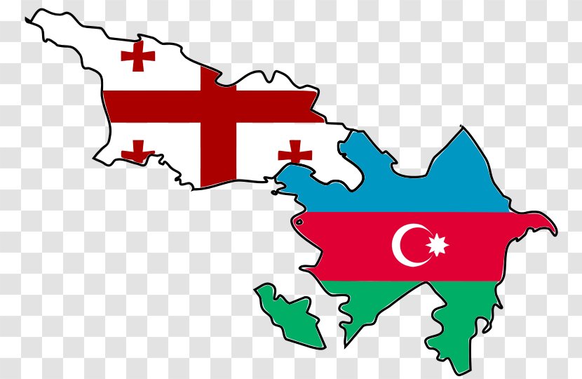 Flag Of Azerbaijan Georgia - National Transparent PNG