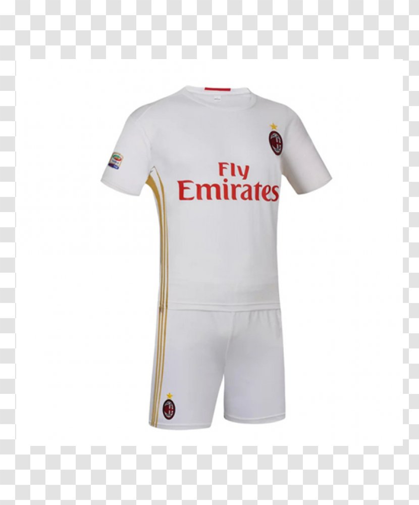 Jersey A.C. Milan T-shirt Kit Uniform - Logo Transparent PNG