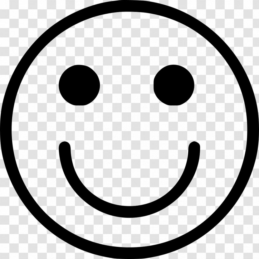 Black And White Smile Facial Expression - Printer - Line Art Transparent PNG