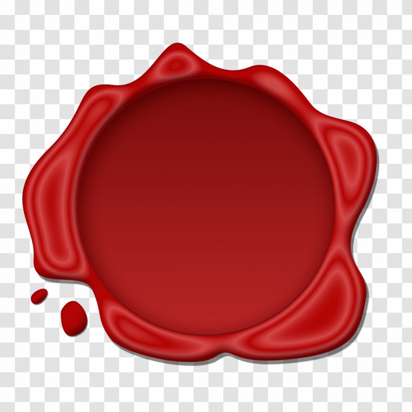 Sealing Wax Stamp Seal - Envelope - Round Red Transparent PNG