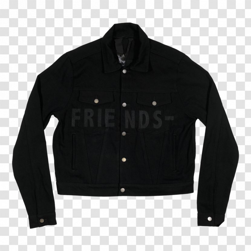 T-shirt Leather Jacket Hoodie Denim - Black Transparent PNG