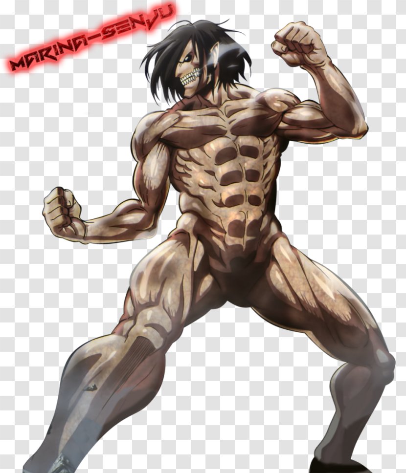 Eren Yeager Mikasa Ackerman Armin Arlert Attack On Titan - Frame - Colossus Transparent PNG